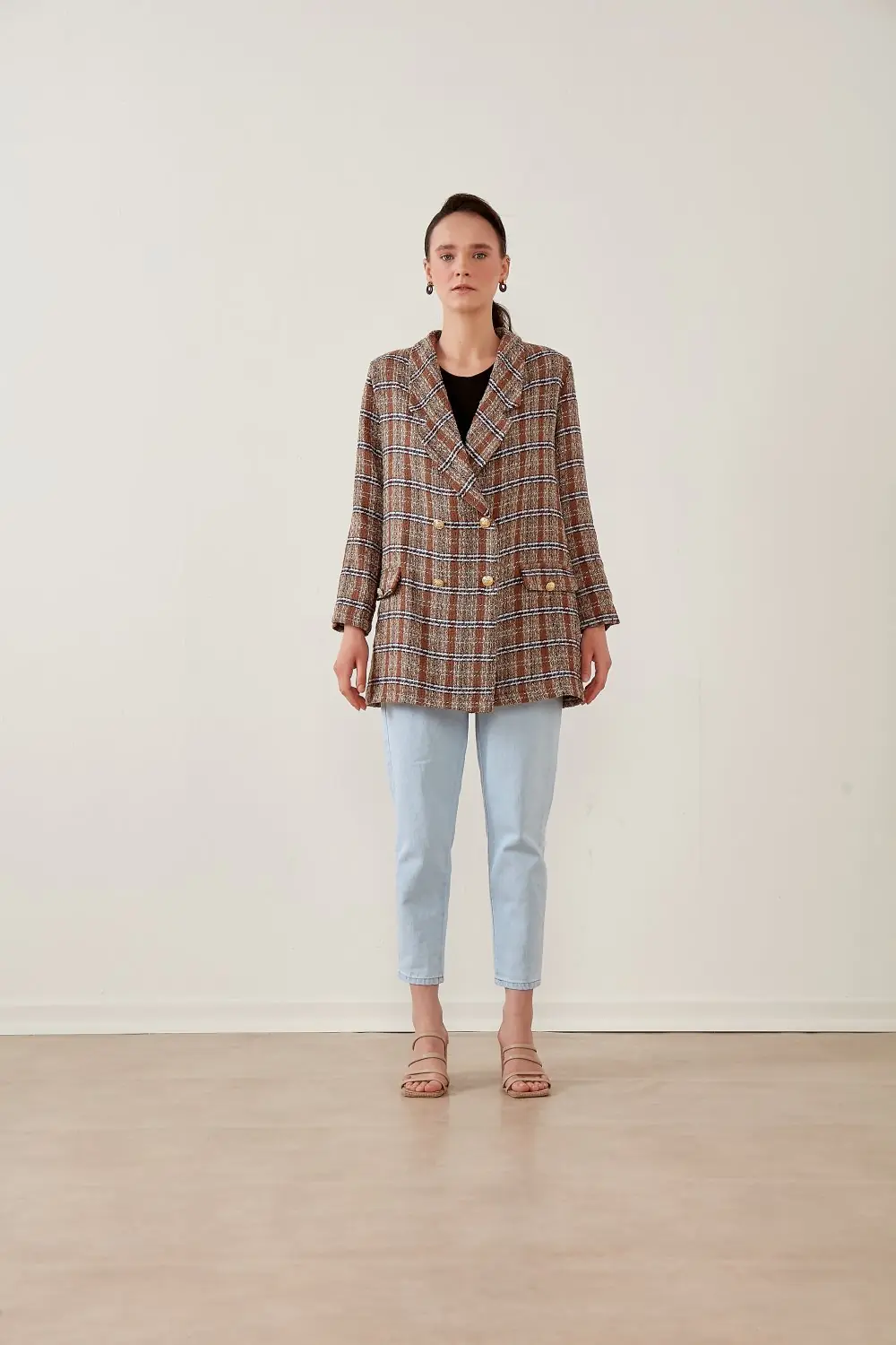 Blazer Ceket  Kahverengi