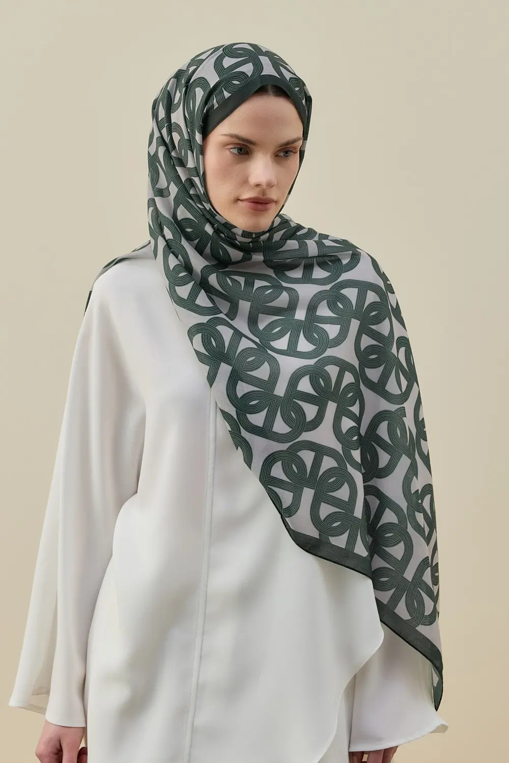 Geometrik Şal-Yeşil-MRW-2609