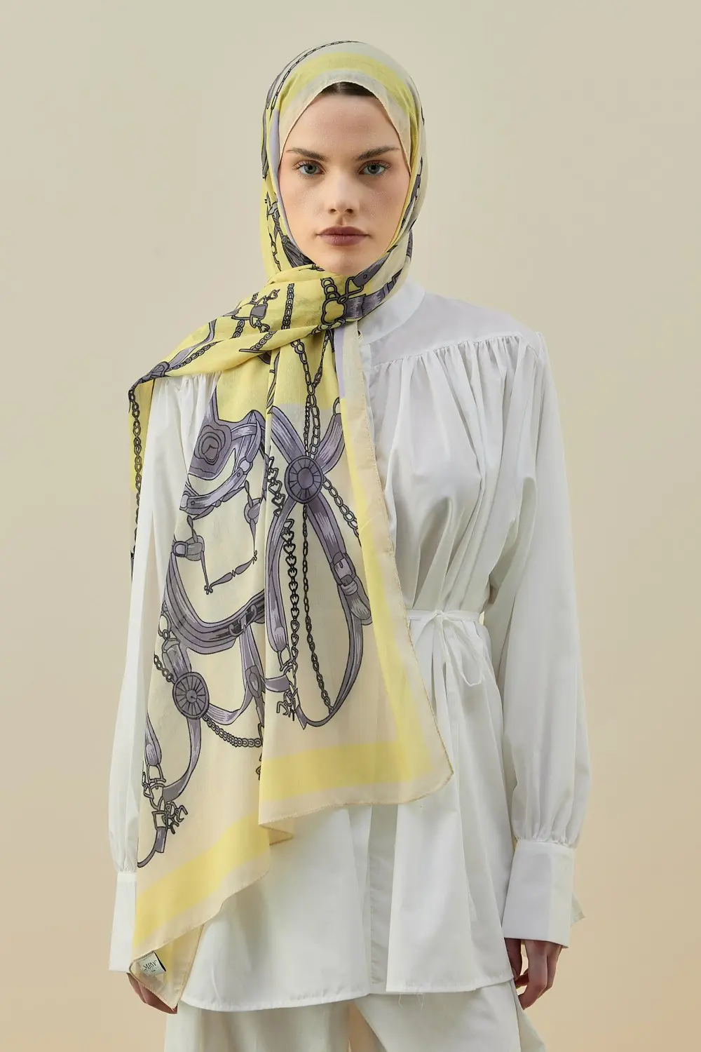 Modern Grace Şal-Sarı-MRW-2613