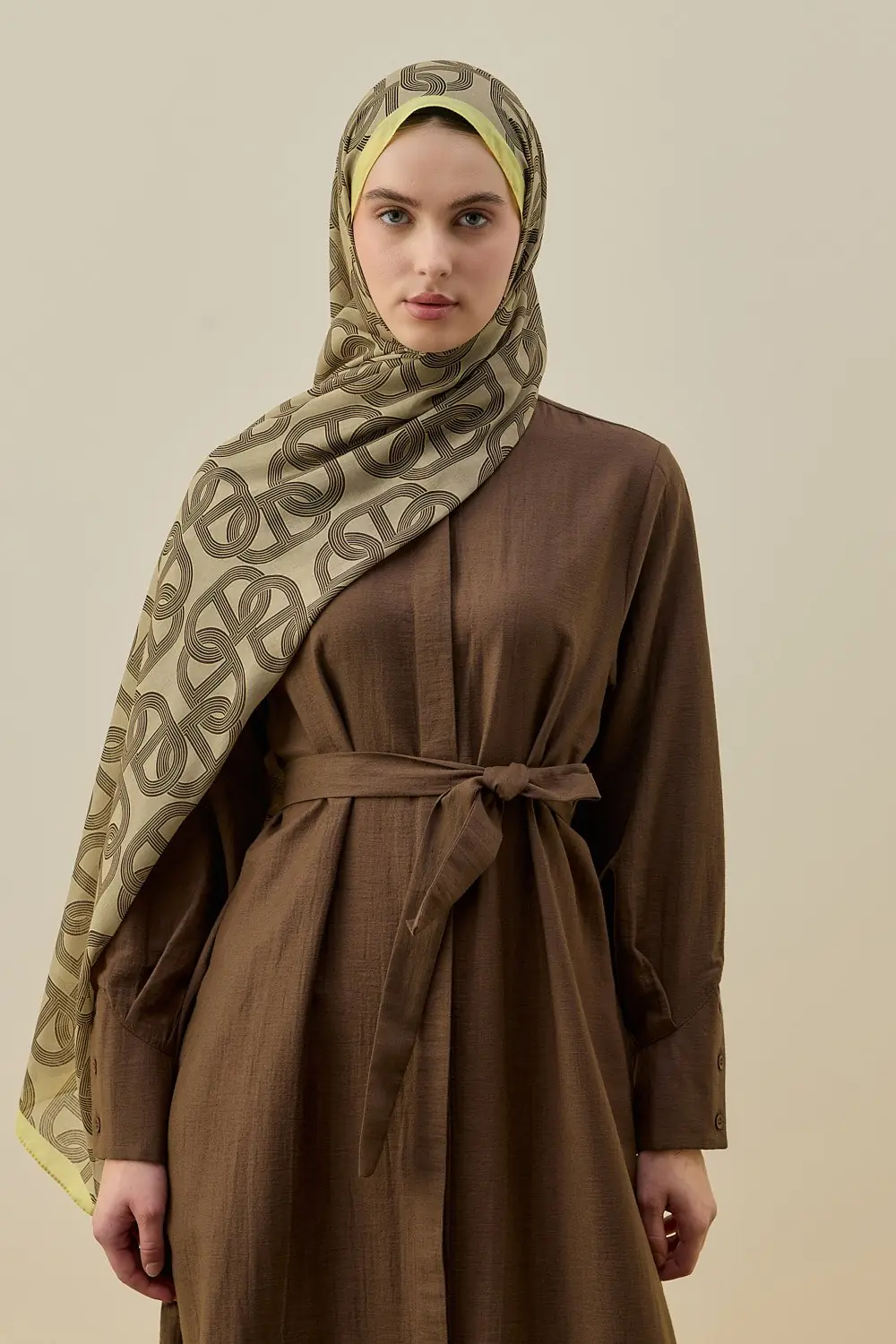 Geometrik Şal-Sarı-MRW-2609