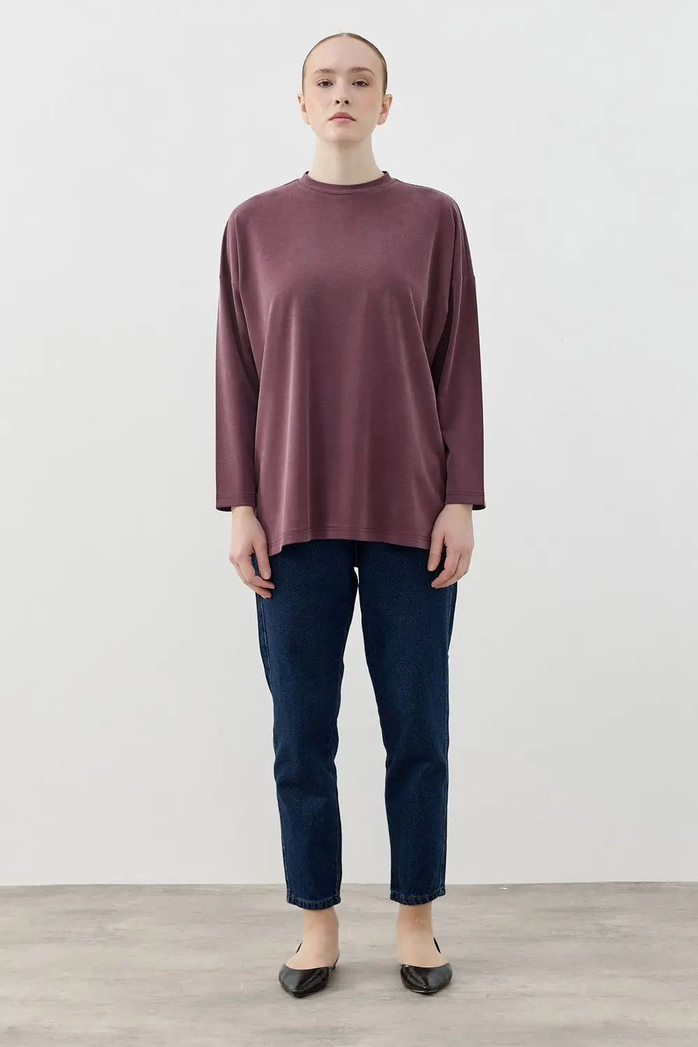 Spor  Modal Tunik-Bordo -MRW-1807