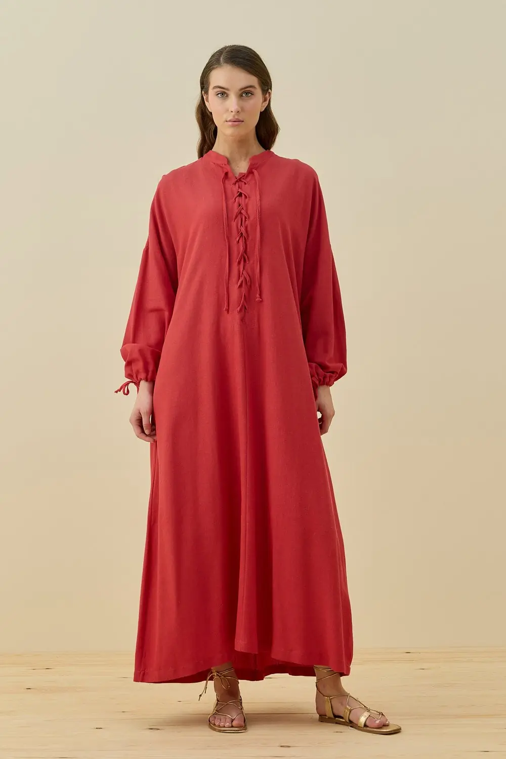Robe Elbise-Nar Çiçeği -MRW-1680