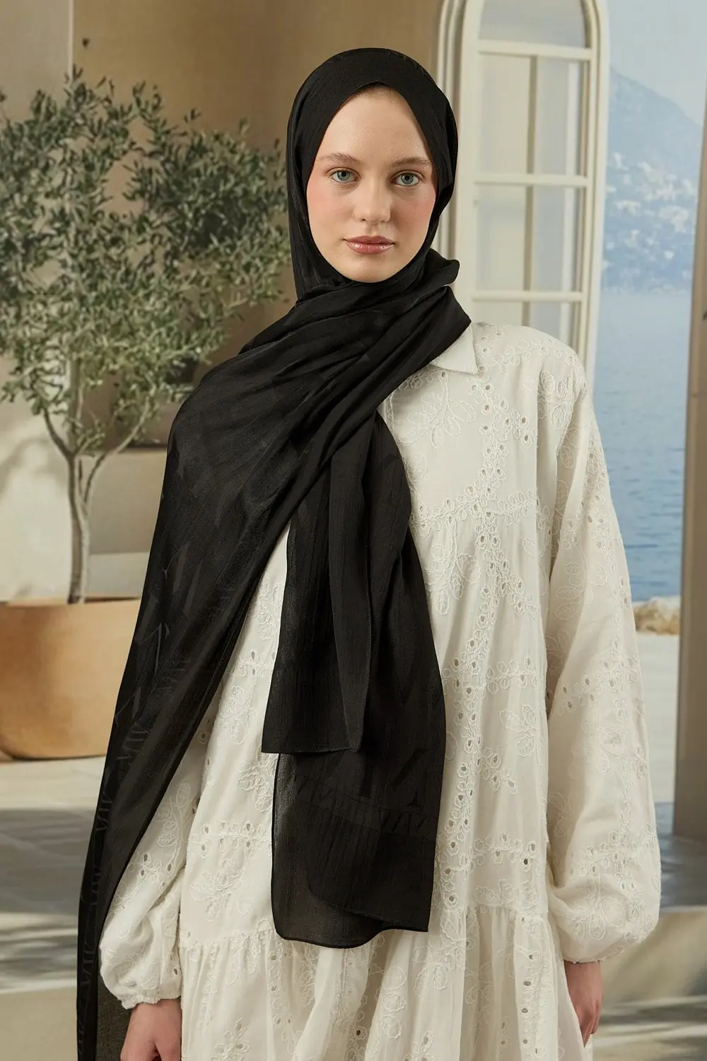 Mw Elegante Şal-Siyah-MRW-1842