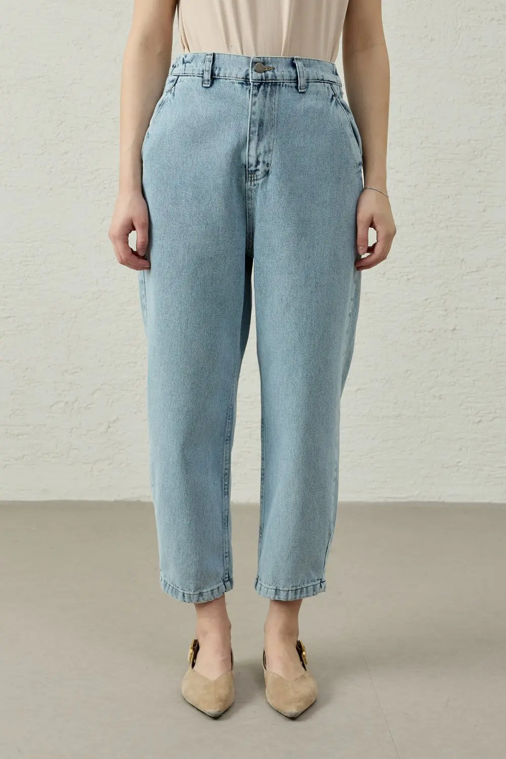 New Basıc Denim Pantolon-Ky Buz Mavi-MRW-1769