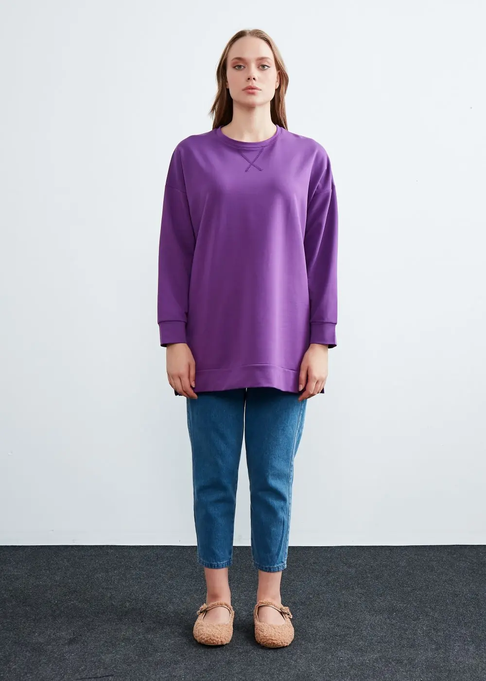 Sweatshirt-Lila