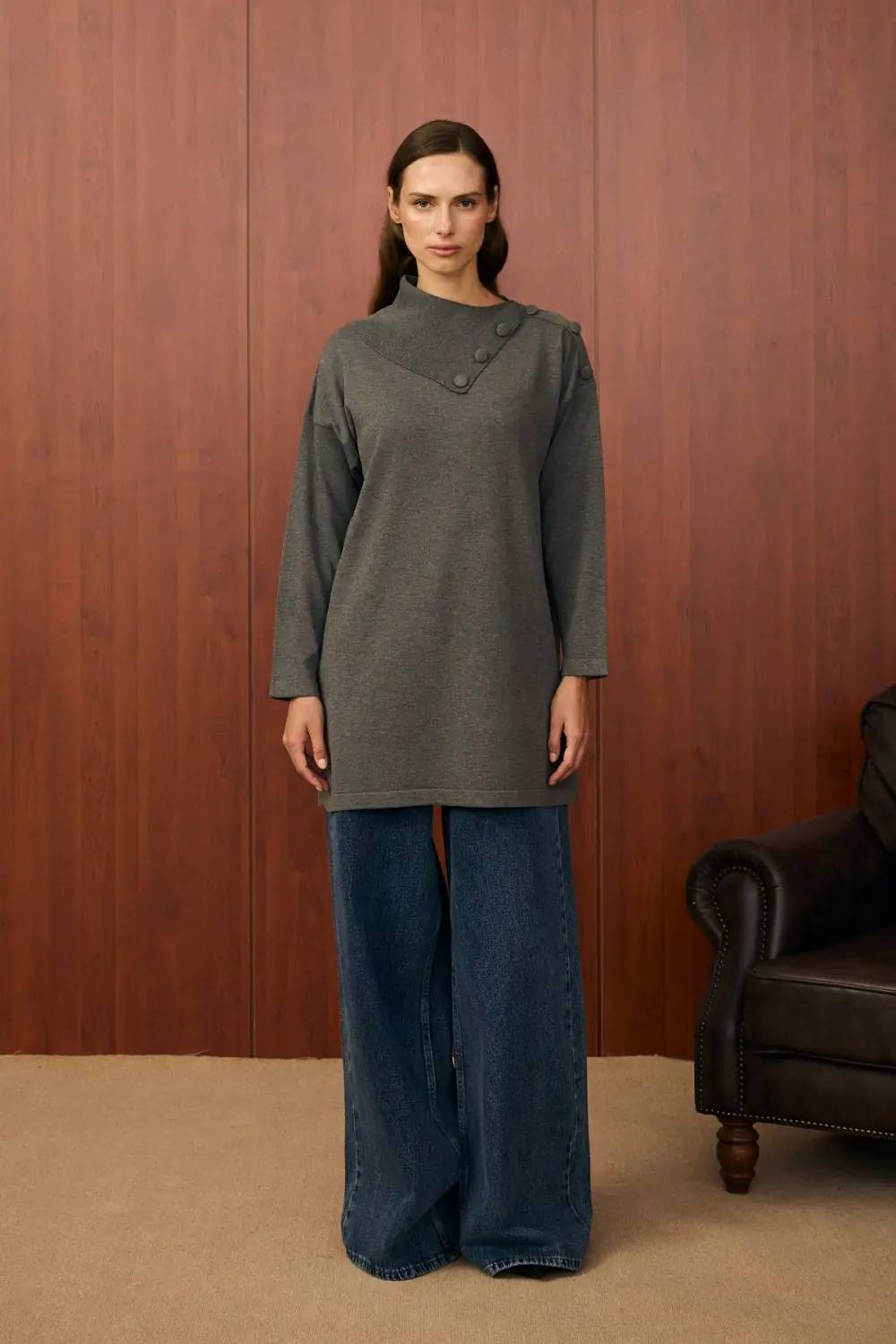 Yaka Verev Tunik-Antrasit-MRW-1558