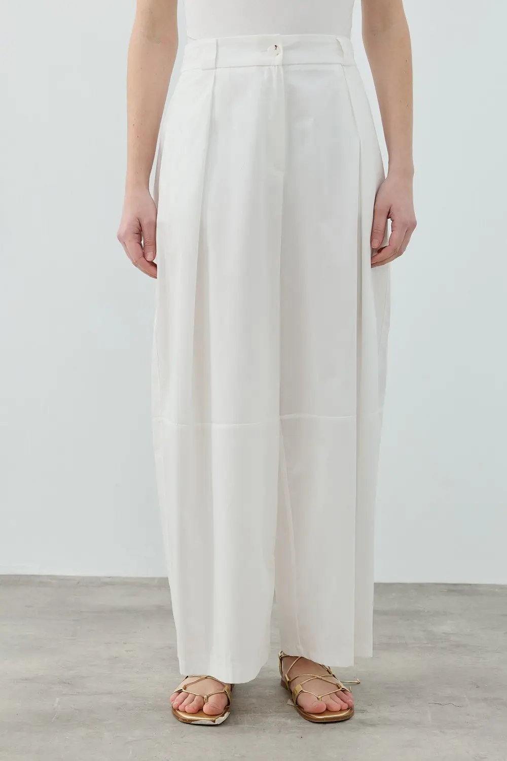 Basic Pantolon-Ekru -MRW-1637
