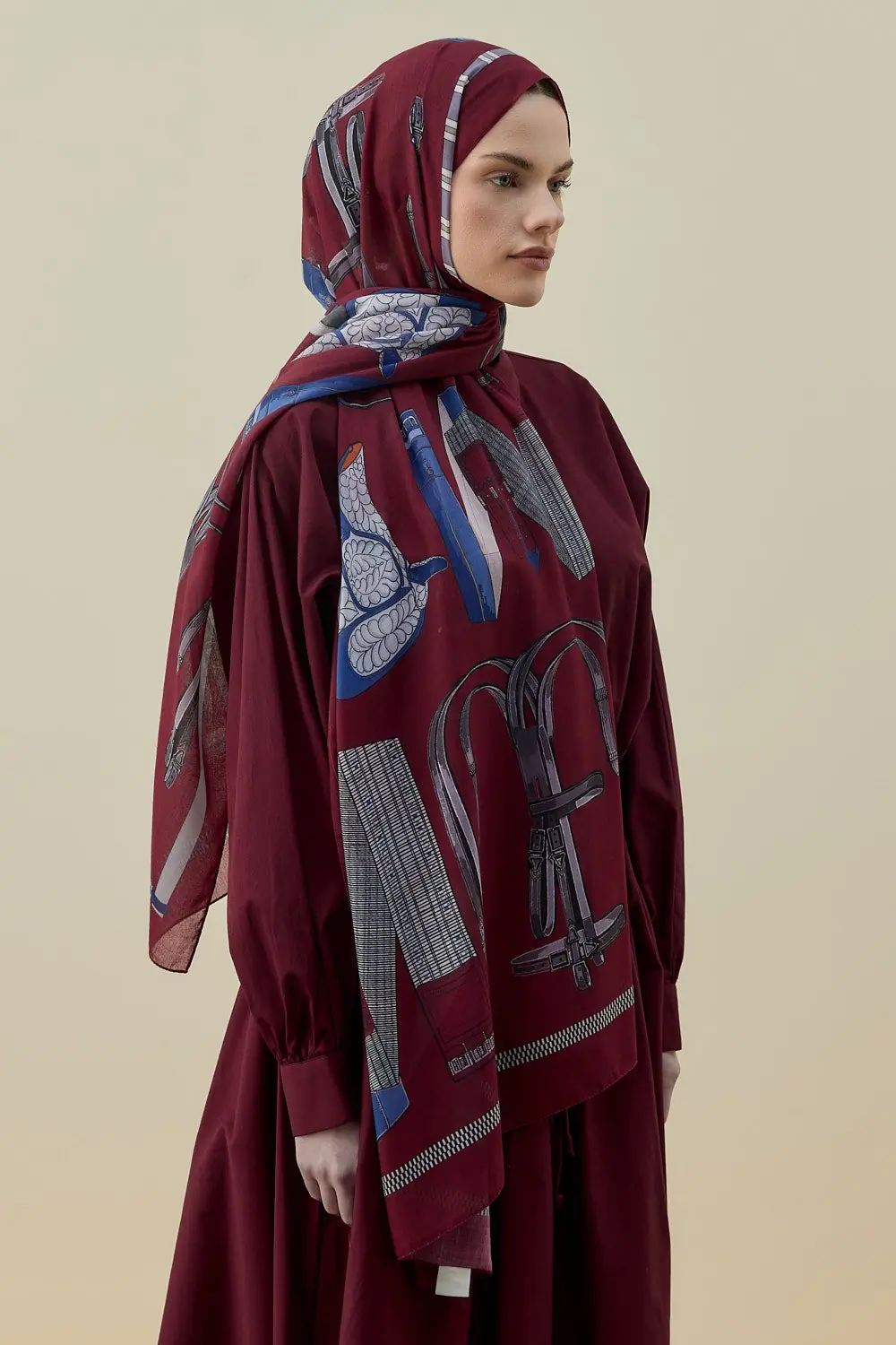 Artisan Şal-Bordo-MRW-2612