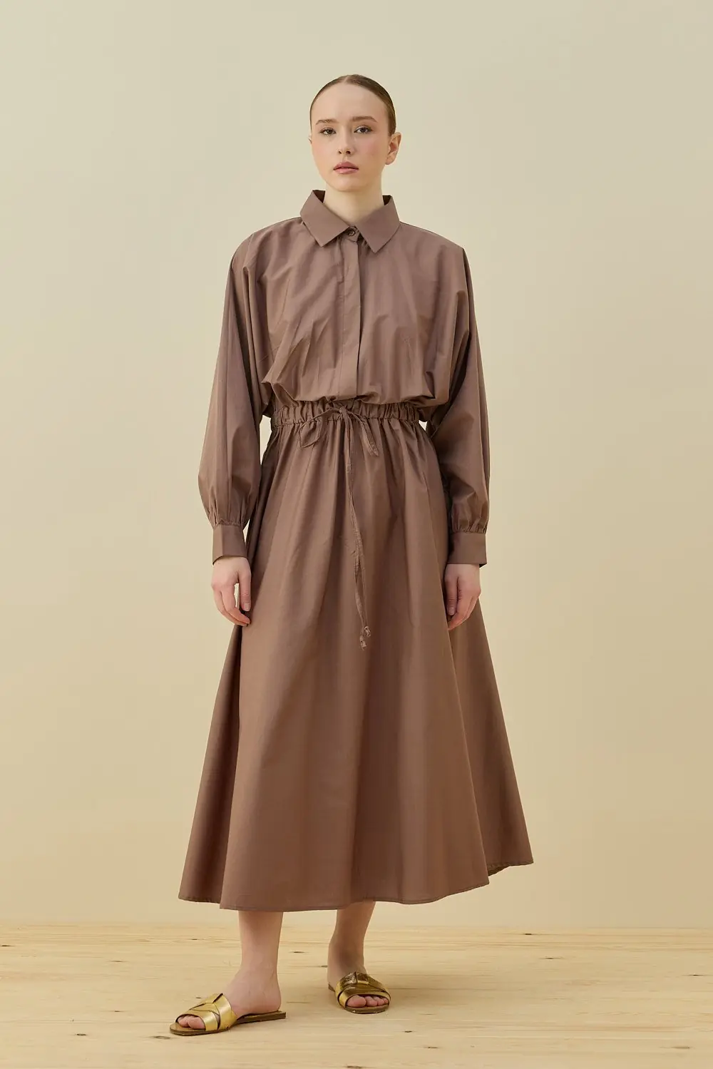 Basic Poplin Elbise-Vizon -MRW-1638