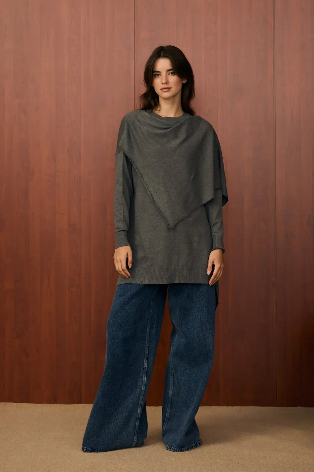Meryy Triko Tunik-Antrasit-MRW-1506