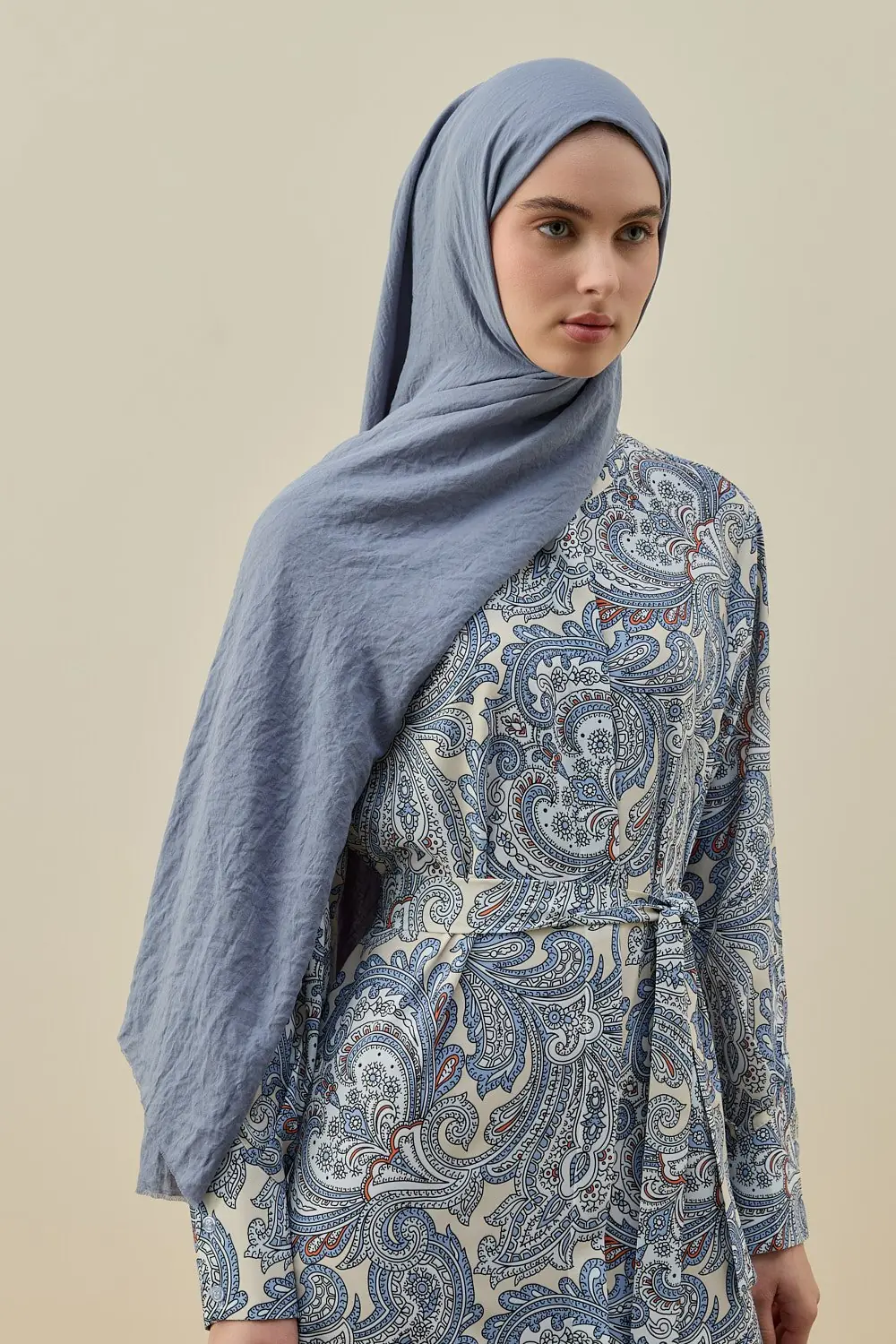 Soft Bambu Şal-Buz Mavi-MRW-2619