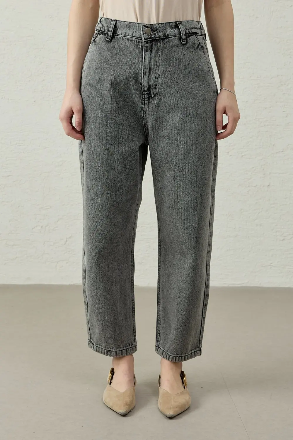 New Basıc Denim Pantolon-Ky Füme-MRW-1769