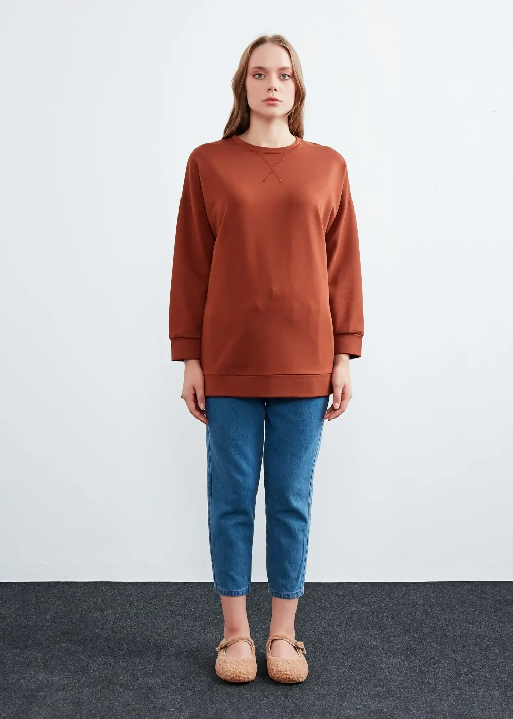 Sweatshirt-Acı Kahve