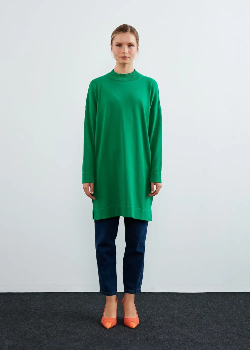 Omuzu Patsız Triko Tunik-Benetton