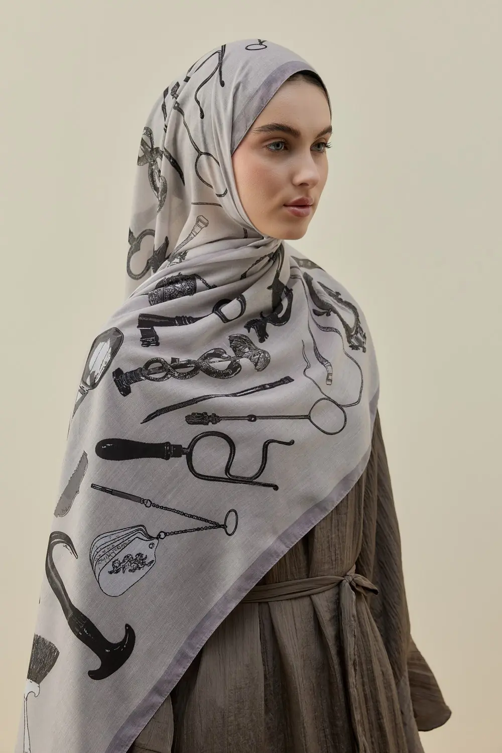 Luxe Minimal Şal-Bej-MRW-2614