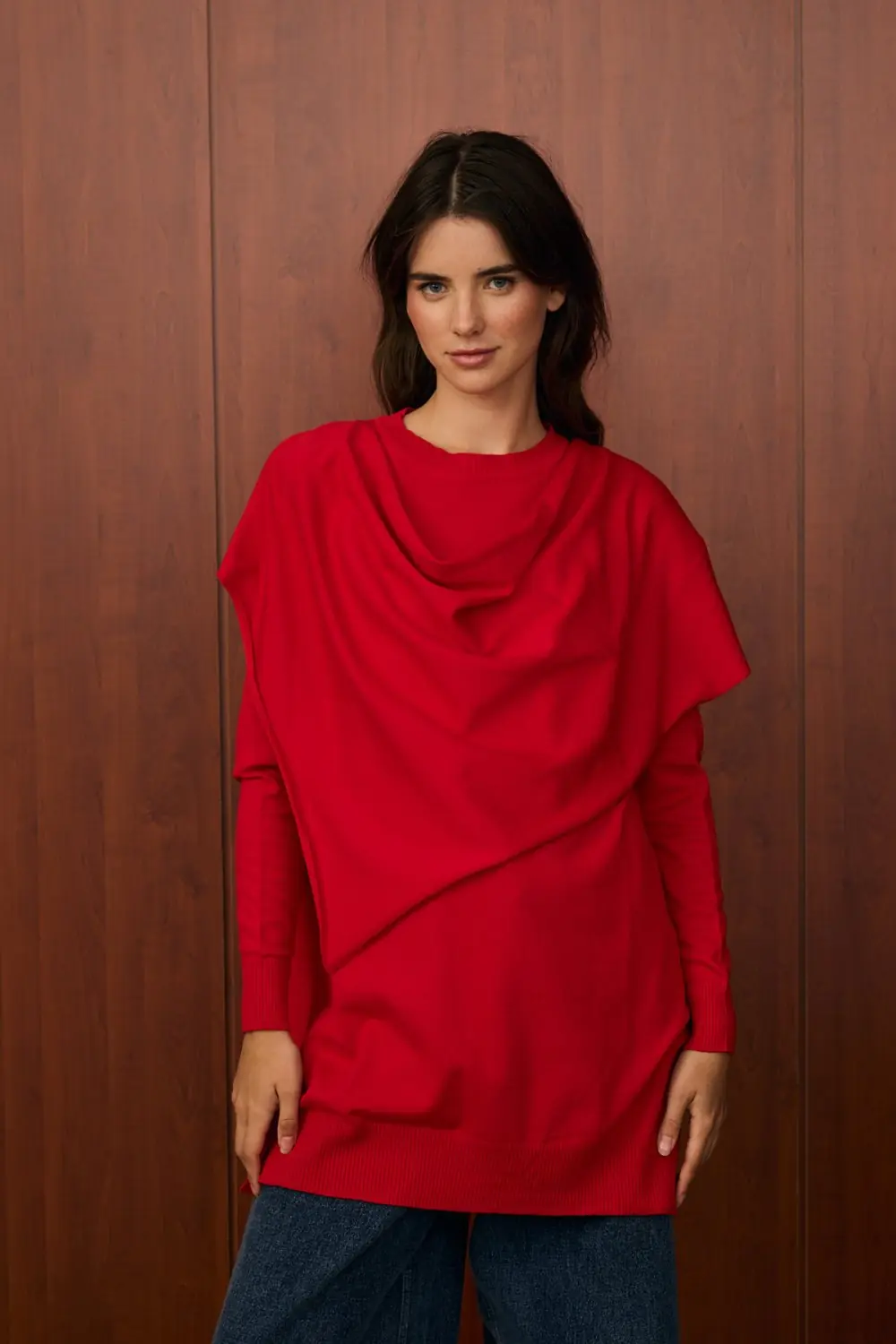 Meryy Triko Tunik-Kırmızı-MRW-1506