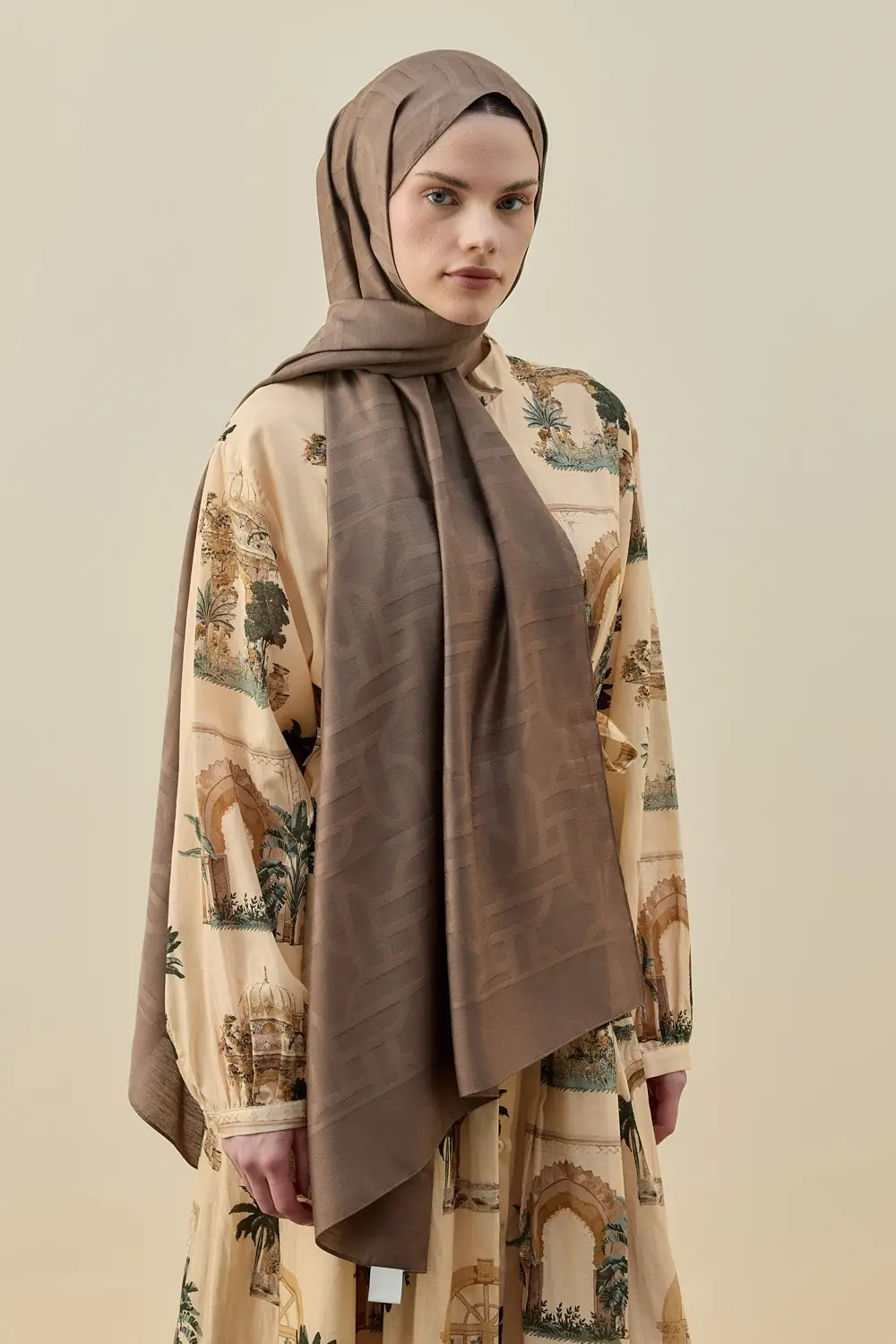 Oriantal Elegance Şal-Kahverengi-MRW-2602