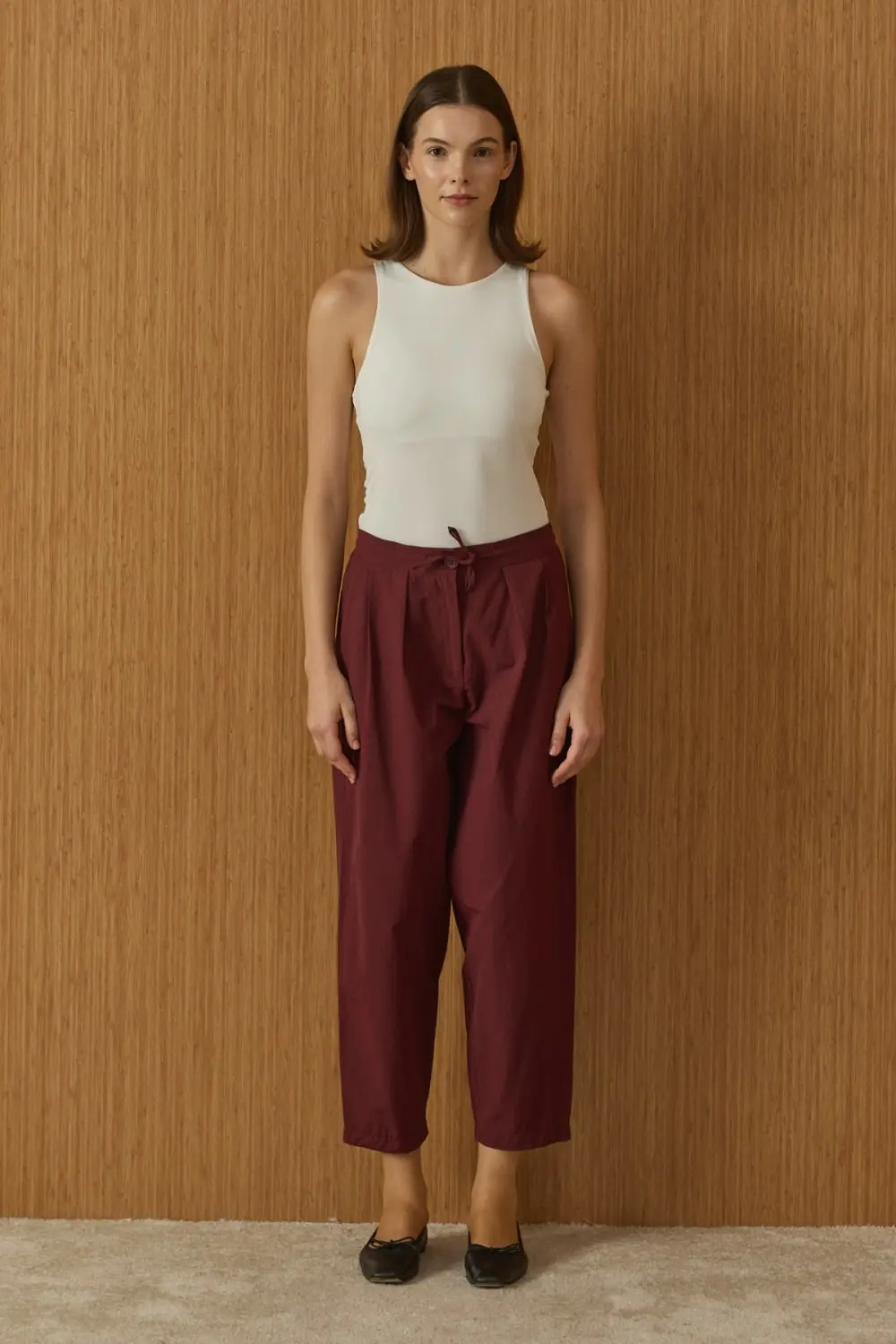 Basic Pop Pantolon-Bordo-MRW-1955