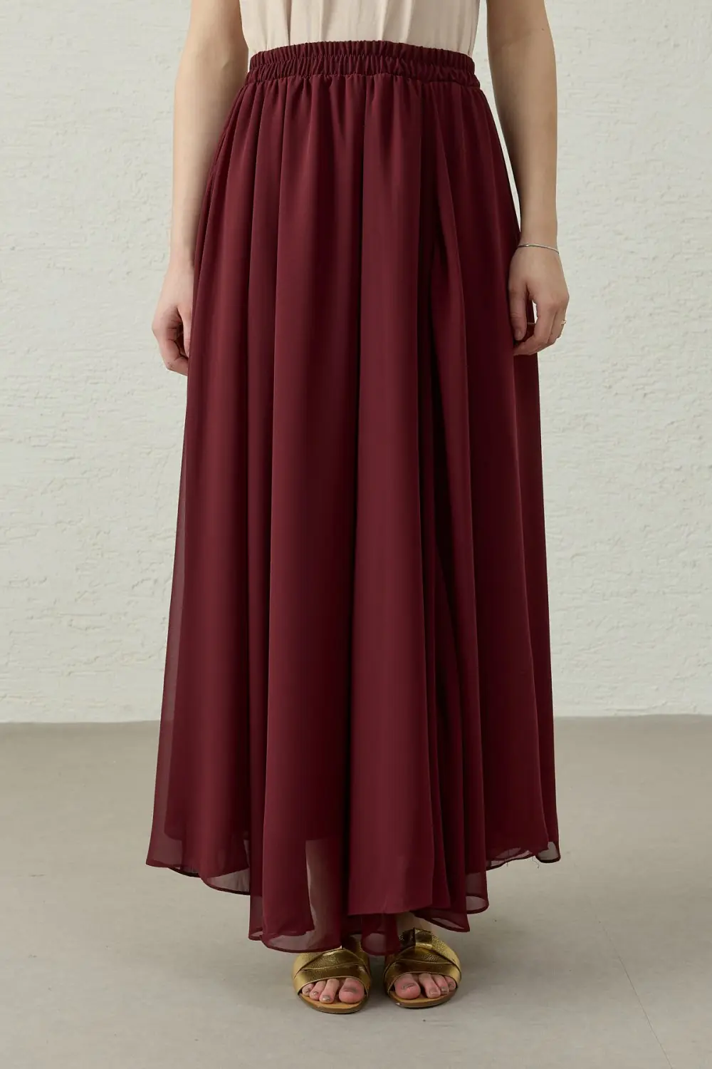 Kuğu Etek-Bordo