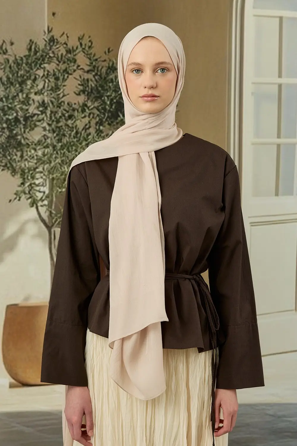 Mw Elegante Şal-Bej-MRW-1842