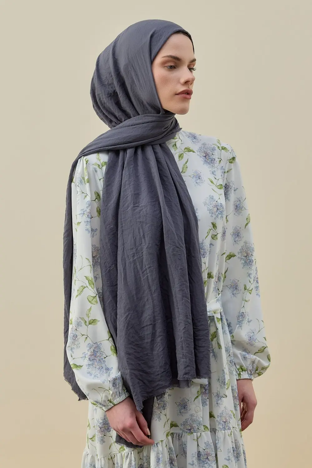 Soft Bambu Şal-Füme-MRW-2619