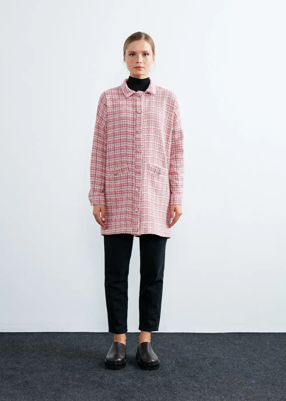 Tüvit Ceket-Pembe