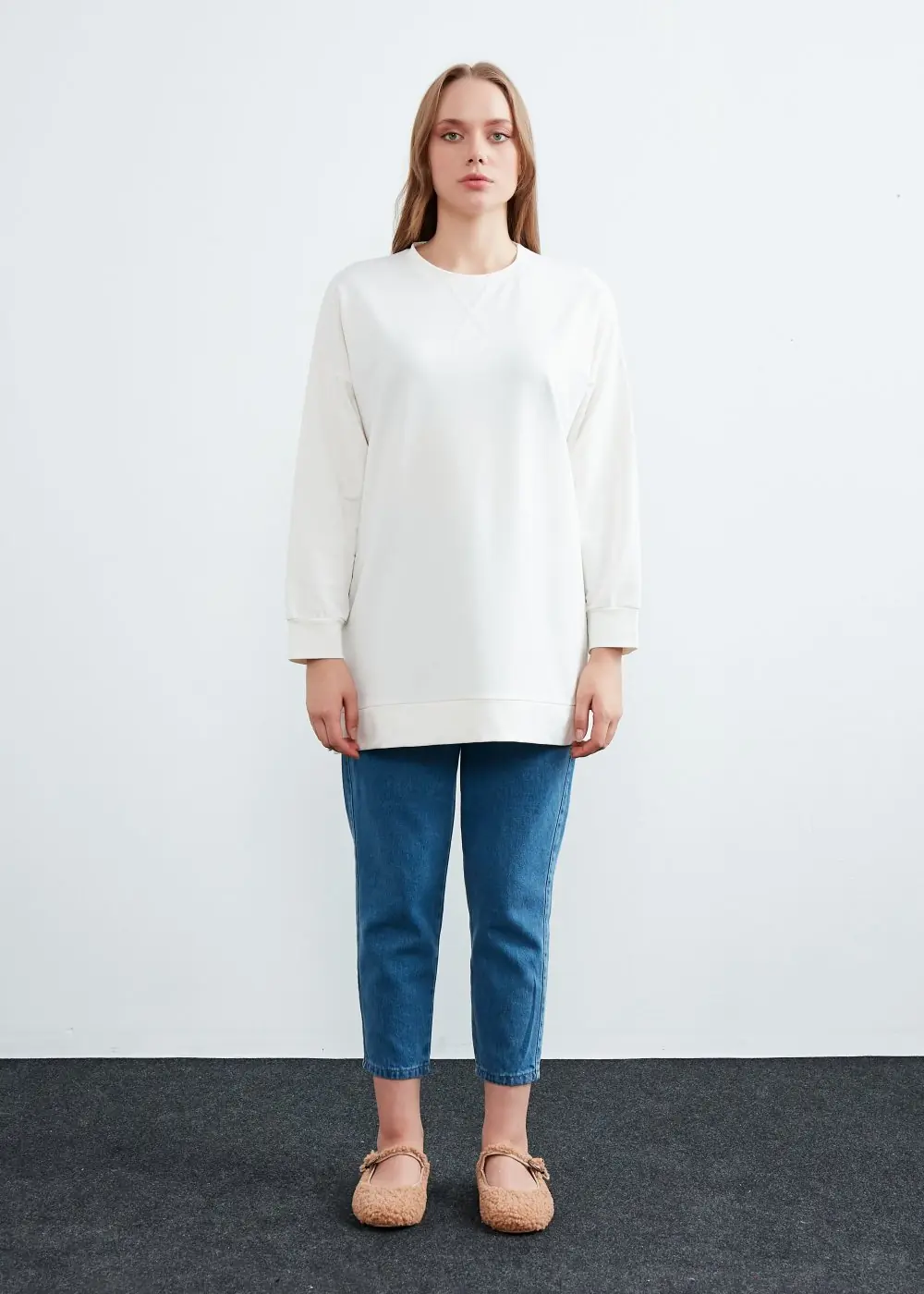 Sweatshirt-Beyaz