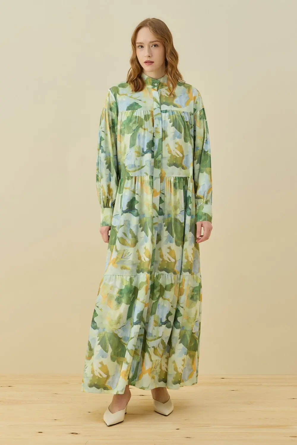 Marakeş Elbise-Yeşil -MRW-1775
