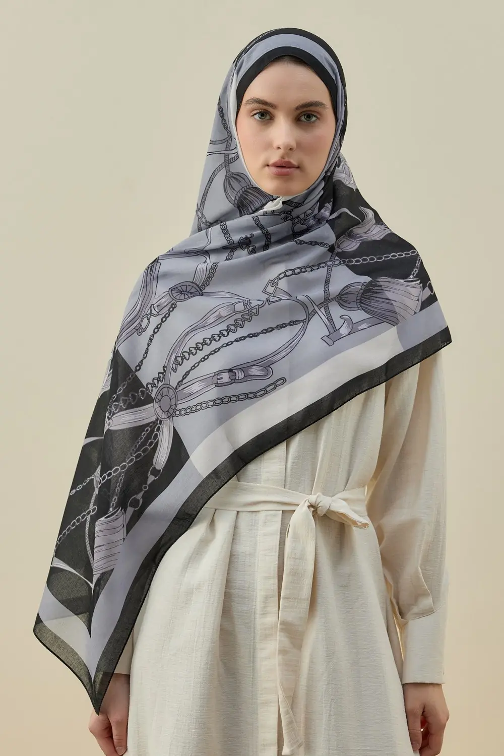 Modern Grace Şal-Siyah-MRW-2613