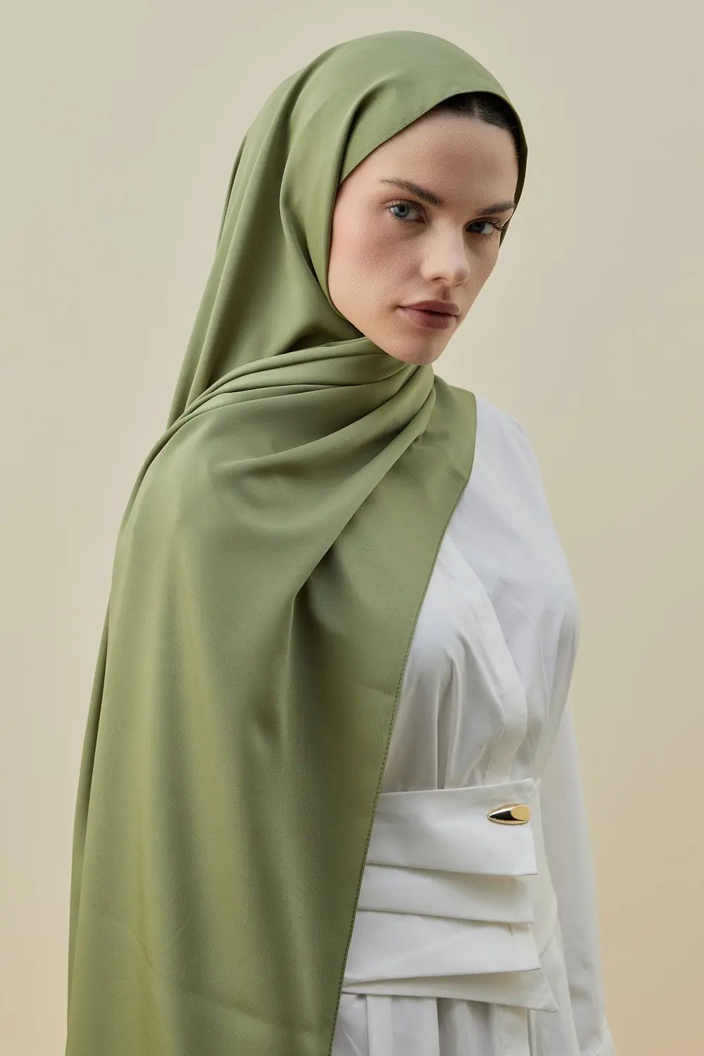 Vintage Şal-Mint Yeşil-MRW-2616