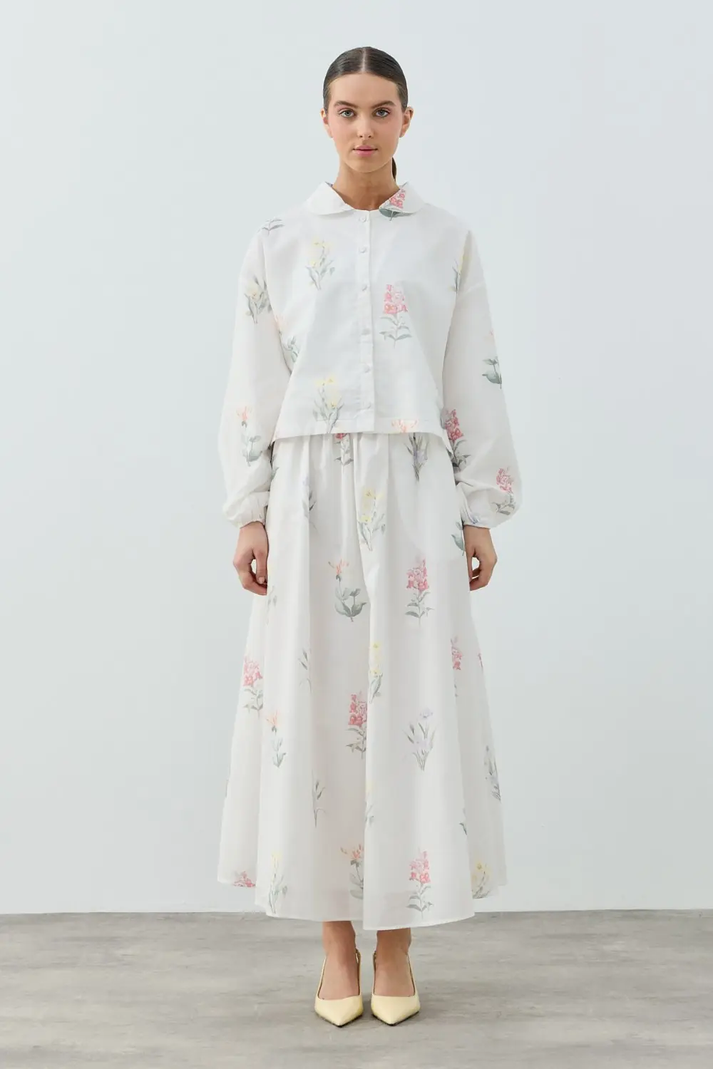 Soft Linen Takım-Ekru -MRW-1765