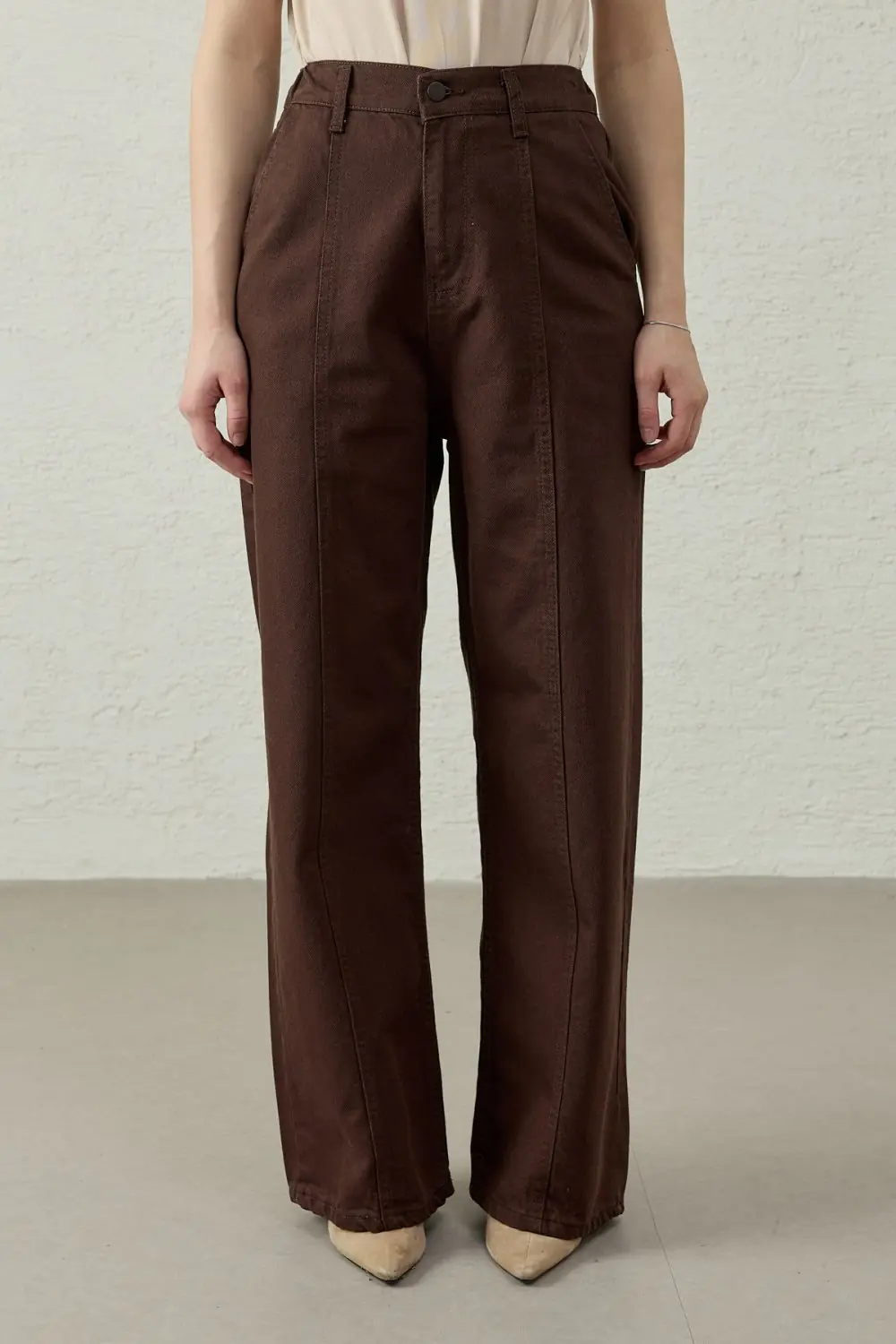Western Denim Pantolon-Kahverengi-MRW-1767