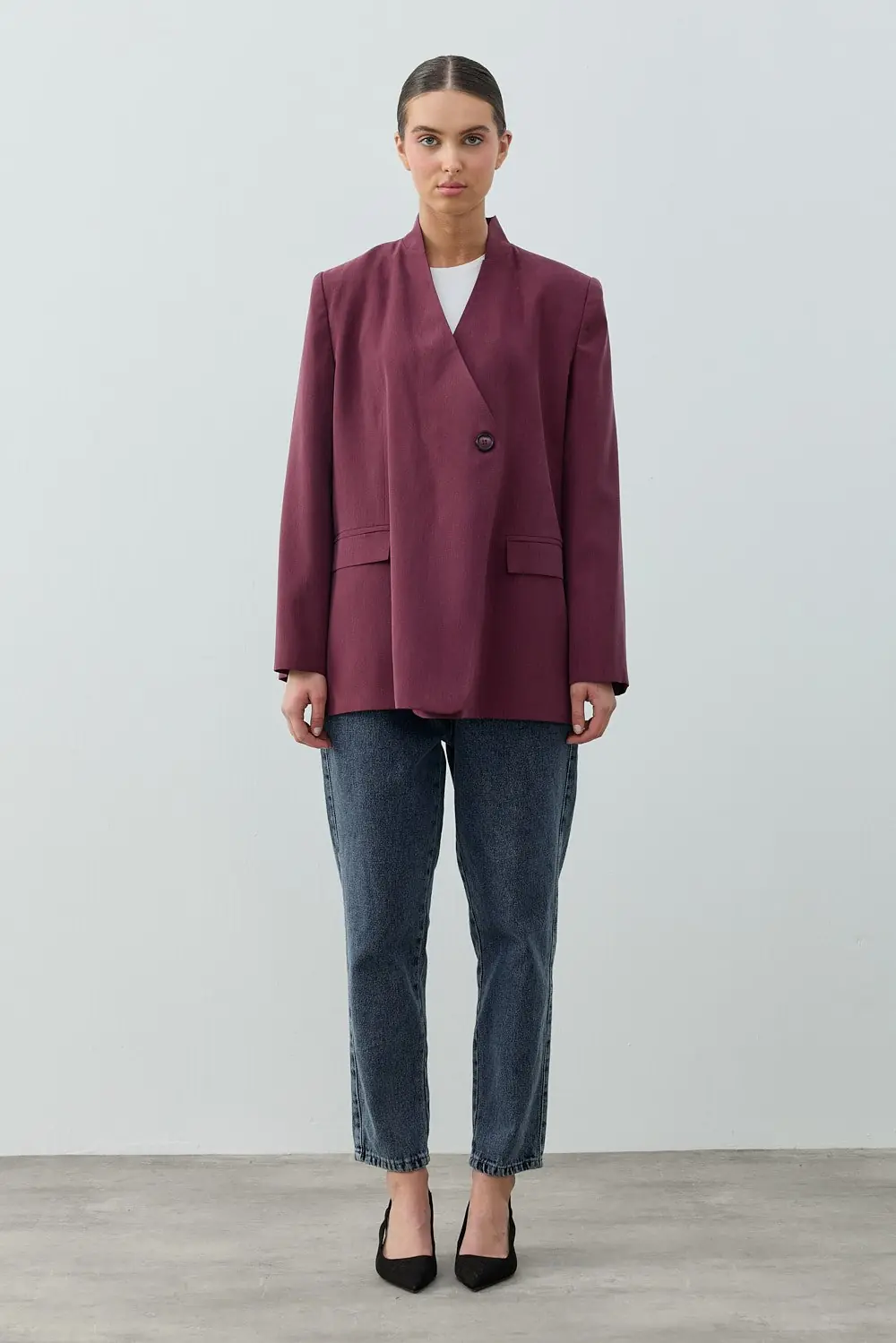 Tensel Ceket-Bordo -MRW-1802