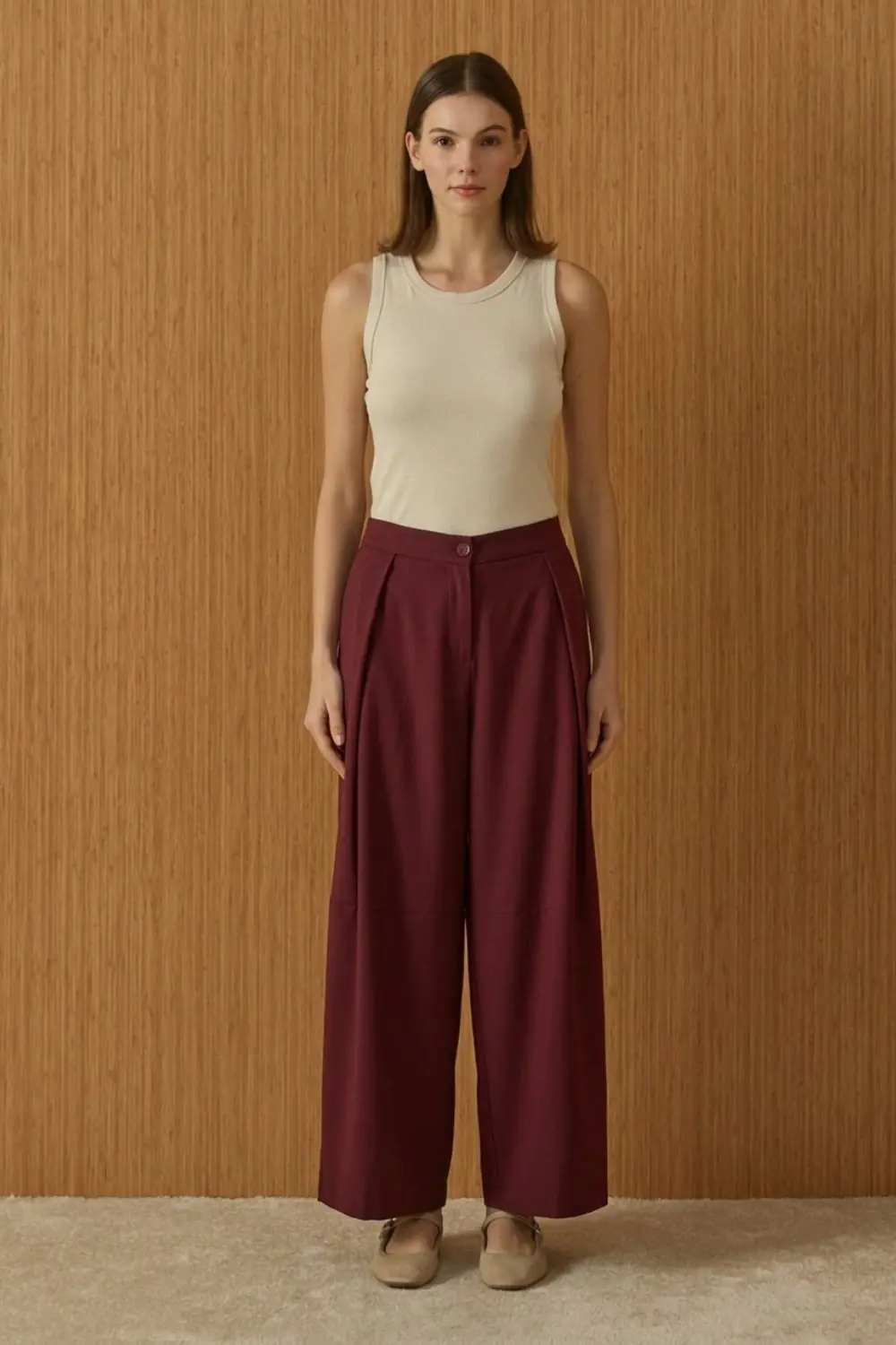 Winter Basic Pantolon-Bordo-MRW-1951