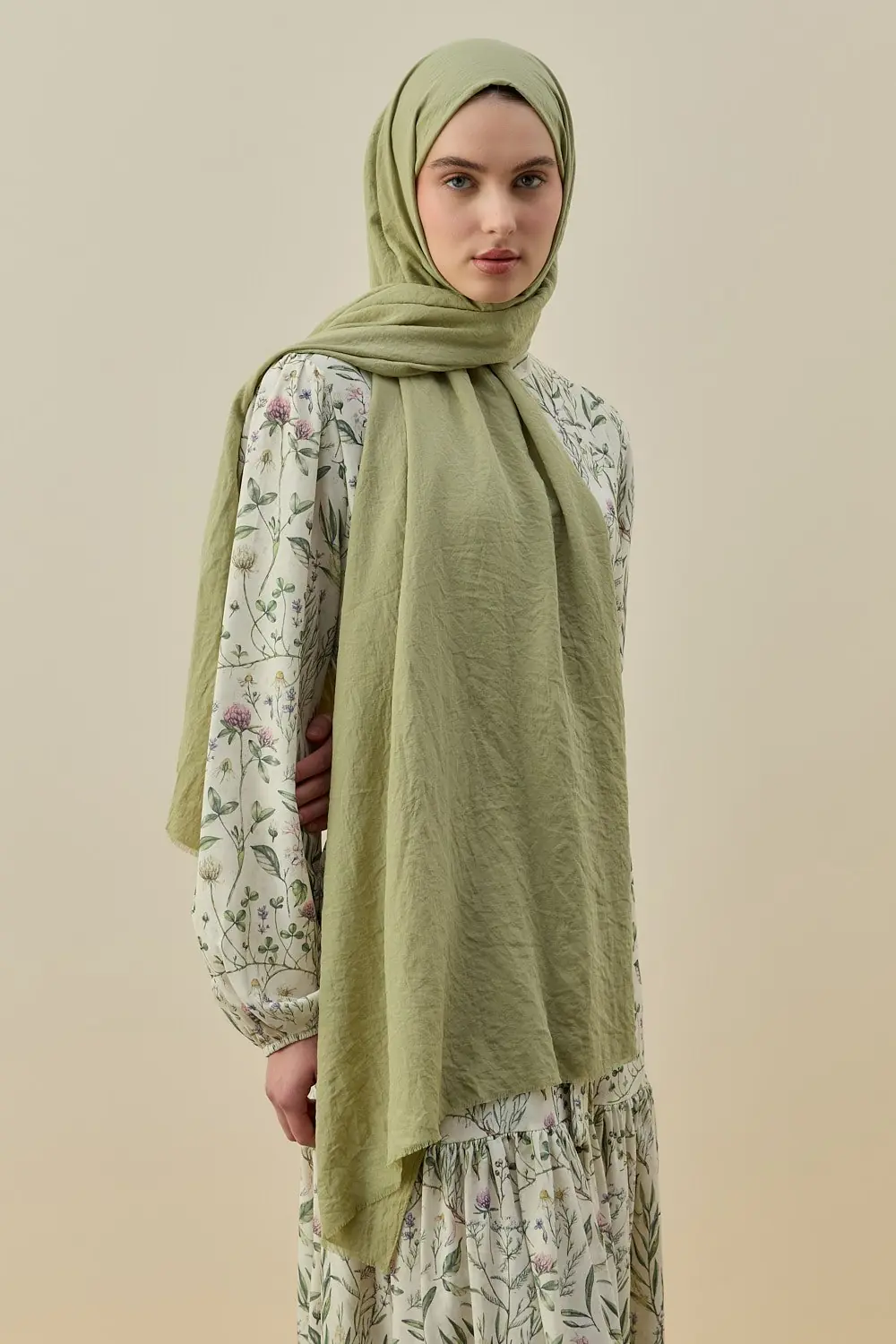 Soft Bambu Şal-Ç. Yeşil-MRW-2619