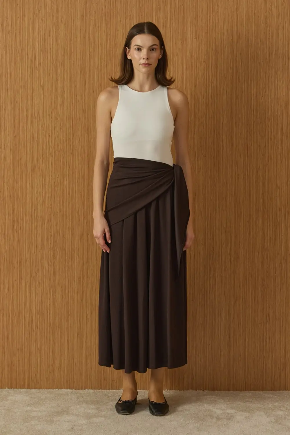 Basic Örme Pantolon-Kahverengi-MRW-1970