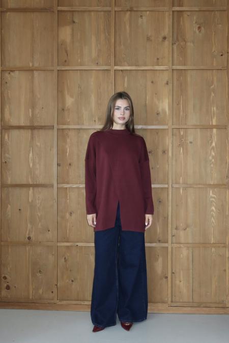 Makas Triko Tunik-Bordo