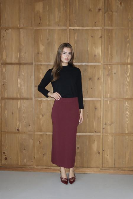 Triko Kalem Etek-Bordo